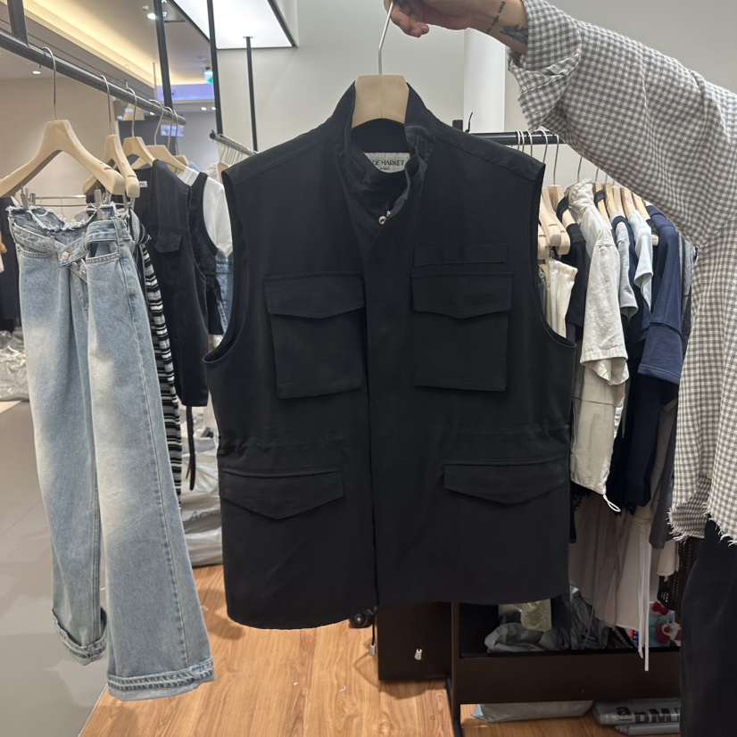 JADEMARKET韓國代購女裝新品職業時尚26春夏熱賣休閑馬甲JADE SEOUL_MARKET馬甲圖色2