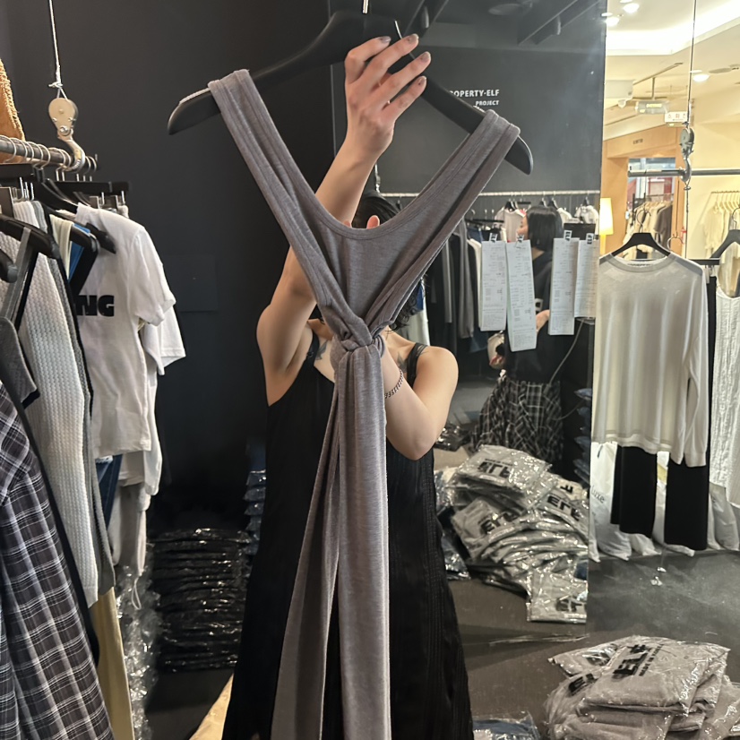 ELF-L韓國東大門代購女士新款職業休閑時尚吊帶背心系帶PROJECT ELF/ELF-L吊帶/背心圖色3