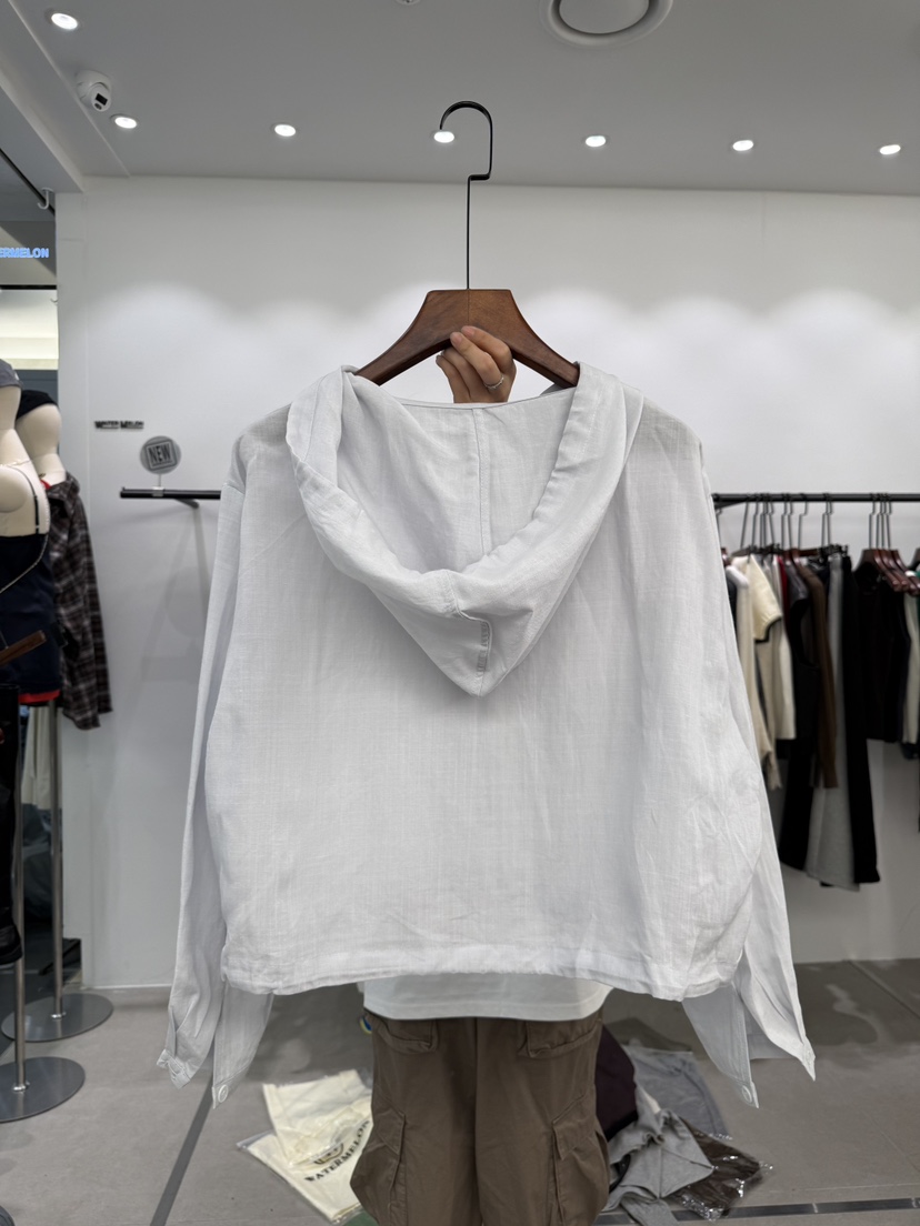 WATERMELON韓國直郵實拍女士新款推薦人氣夾克連帽衫亞麻WATER MELON夾克