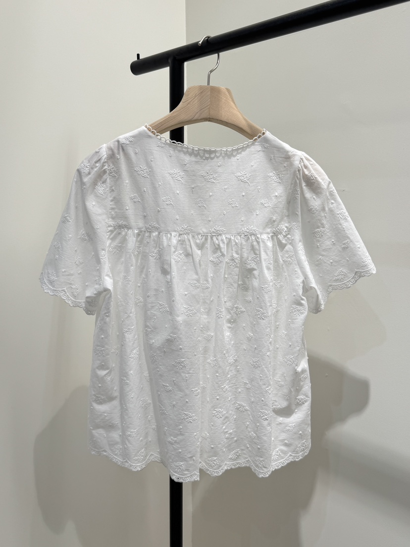 LONG PEAK韓國東大門直郵女士新款休閑人氣襯衫蕾絲衫刺繡LONG PEAK襯衫/蕾絲衫