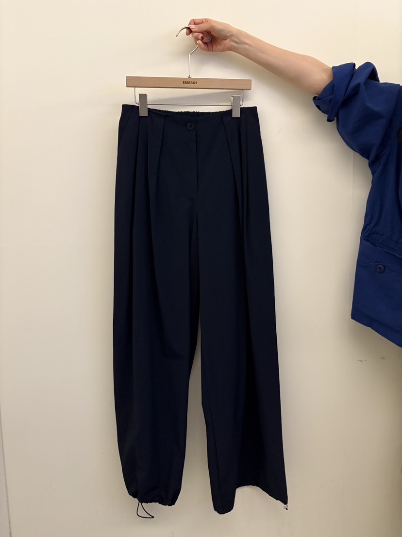 BALANCE韓國東大門直郵女裝新品休閑推薦人氣時尚休閑褲寬松BALANCE休閑褲圖色2深藍色