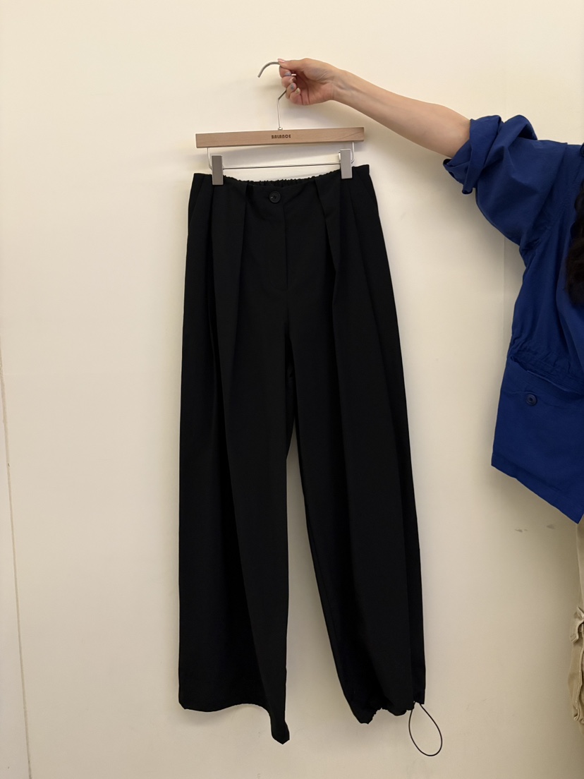 BALANCE韓國東大門直郵女裝新品休閑推薦人氣時尚休閑褲寬松BALANCE休閑褲圖色3黑色