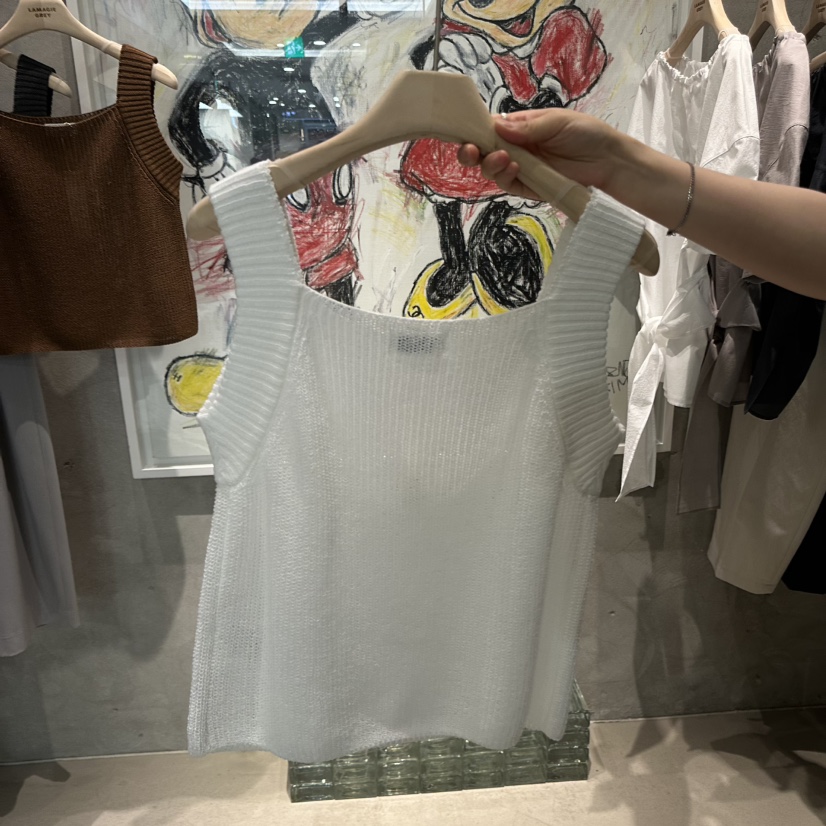 LAMAGIEPIE/LAMAGIE GREY韓國直郵女士新品26春夏吊帶背心LAMAGIEPIE/LAMAGIE GREY吊帶/背心