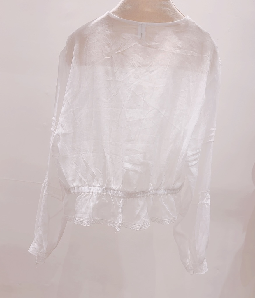 AWESOME-P韓國東大門代購女裝新品推薦職業襯衫蕾絲衫亞麻AWESOME-P襯衫/蕾絲衫