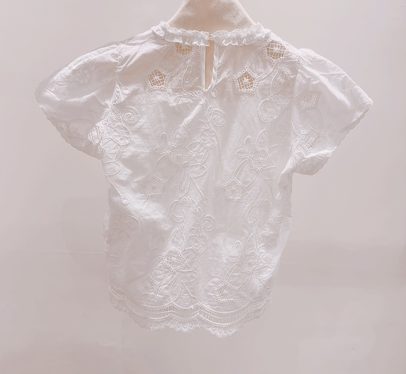 AWESOME-P韓國直郵女士新款休閑職業推薦時尚襯衫蕾絲衫棉AWESOME-P襯衫/蕾絲衫