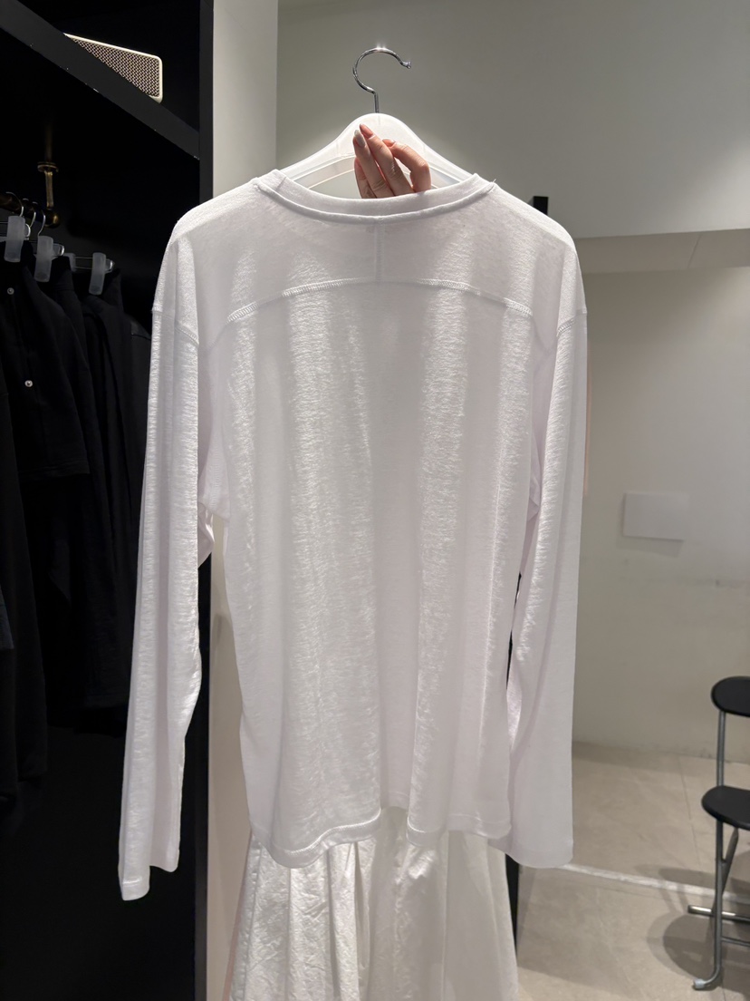 CREAM-P韓國東大門代購女裝新款推薦休閑人氣長袖T恤亞麻CREAM-P長袖T恤