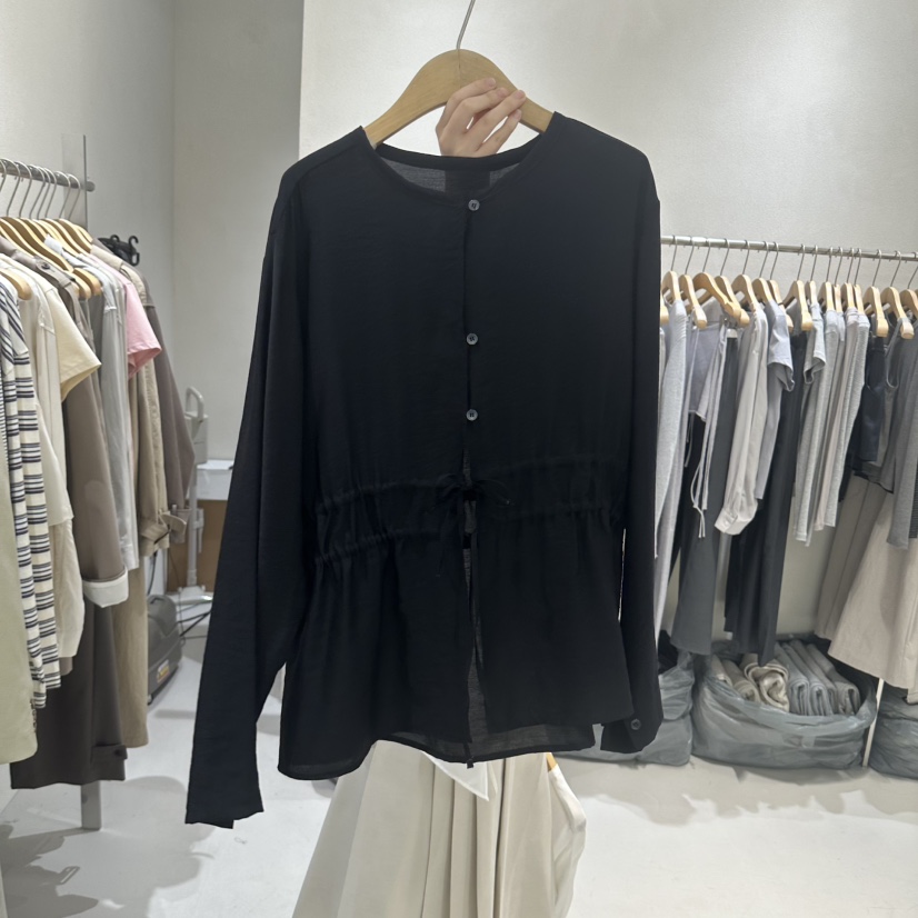 OVU韓國代購女士新款熱賣推薦26春夏休閑職業時尚襯衫蕾絲衫OVU襯衫/蕾絲衫圖色2