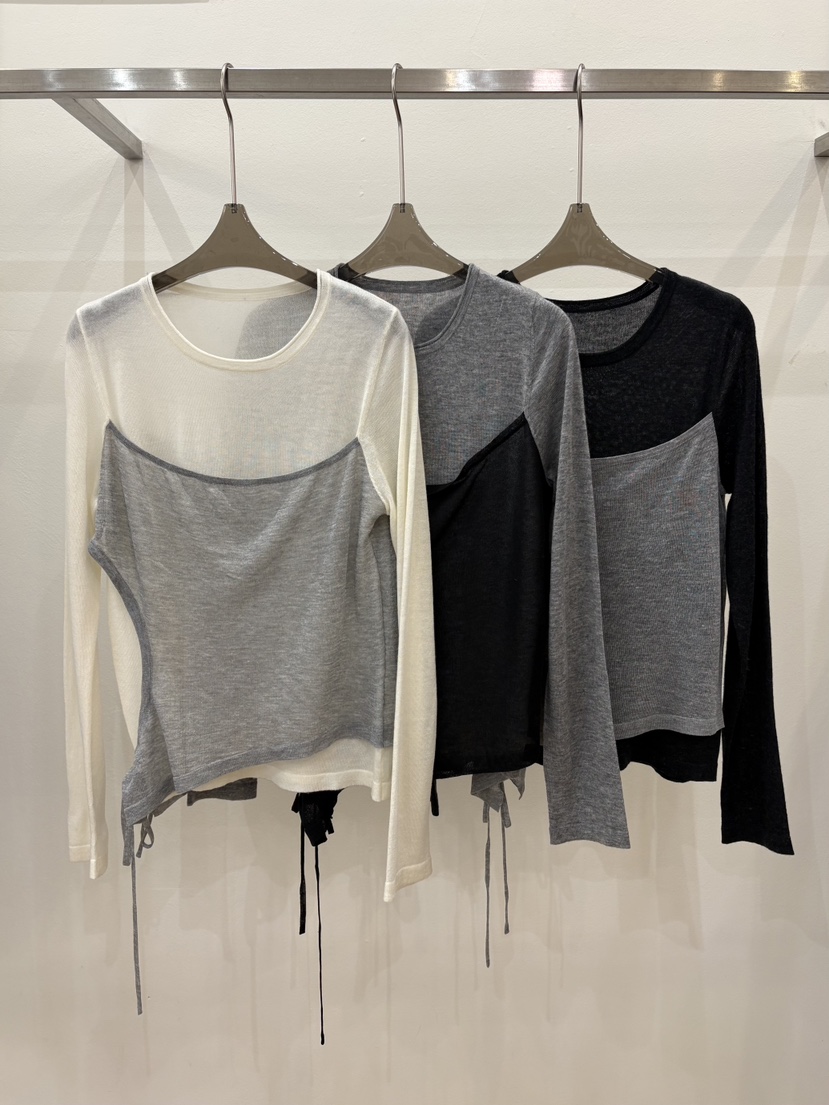 CICI韓國東大門直郵女士新款人氣熱賣職業時尚針織衫假兩件Ci Ci針織衫