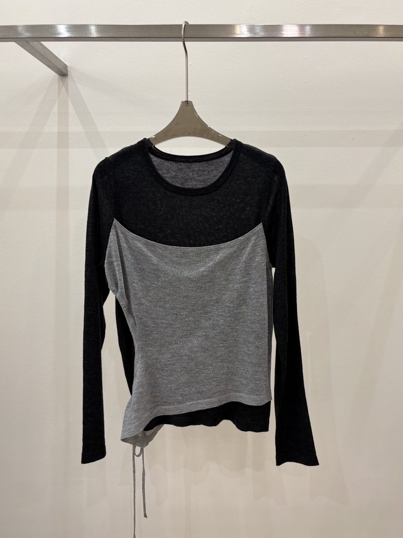 CICI韓國東大門直郵女士新款人氣熱賣職業時尚針織衫假兩件Ci Ci針織衫圖色2