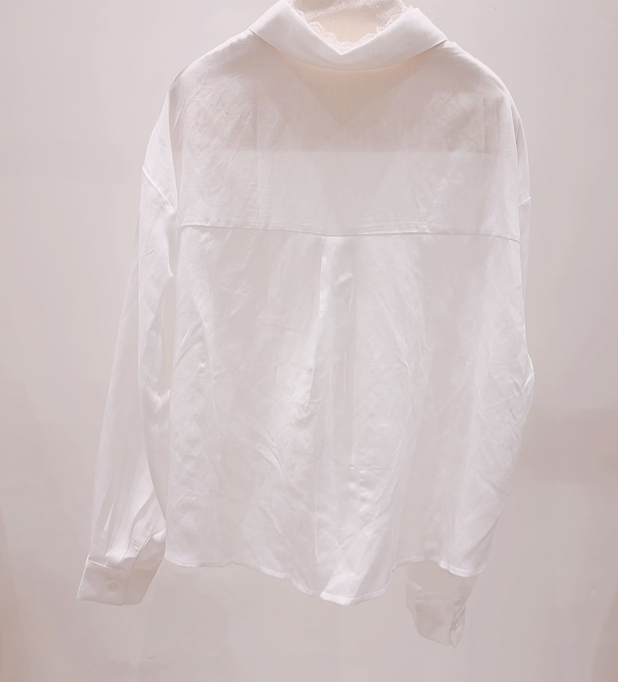 AWESOME-P韓國東大門代購女士新款休閑時尚襯衫蕾絲衫亞麻AWESOME-P襯衫/蕾絲衫