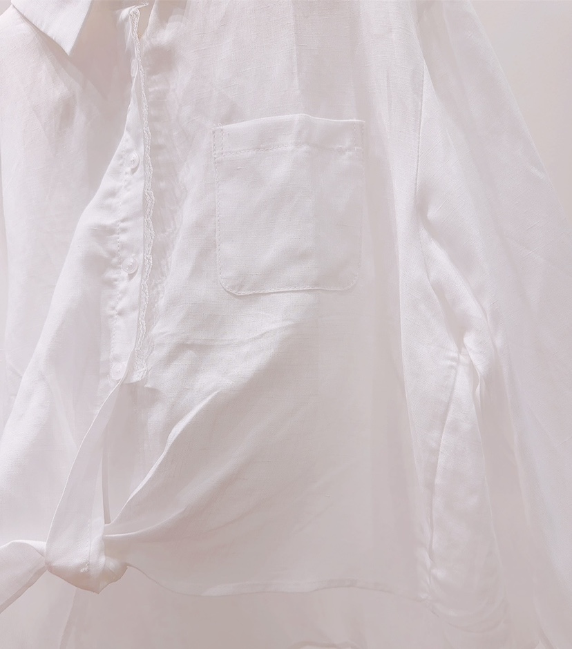 AWESOME-P韓國東大門代購女士新款休閑時尚襯衫蕾絲衫亞麻AWESOME-P襯衫/蕾絲衫