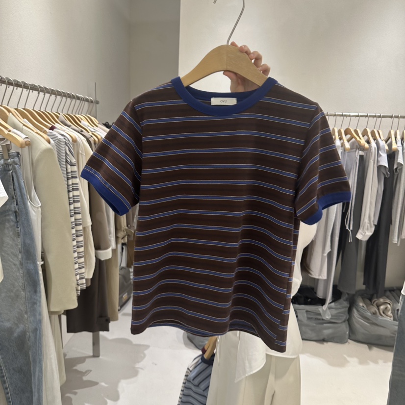 OVU韓國代購女士新款時尚推薦休閑人氣職業26春夏熱賣T恤OVUT恤圖色1