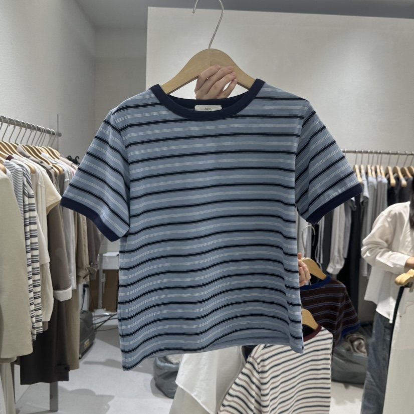 OVU韓國代購女士新款時尚推薦休閑人氣職業26春夏熱賣T恤OVUT恤圖色3