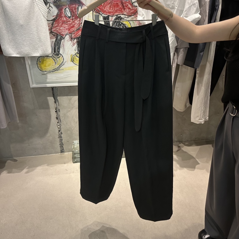 LAMAGIEPIE/LAMAGIE GREY韓國東大門直郵女士新品26春夏休閑褲LAMAGIEPIE/LAMAGIE GREY休閑褲圖色2墨色