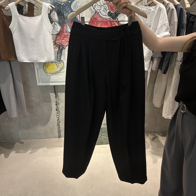 LAMAGIEPIE/LAMAGIE GREY韓國東大門直郵女士新品26春夏休閑褲LAMAGIEPIE/LAMAGIE GREY休閑褲圖色3黑色