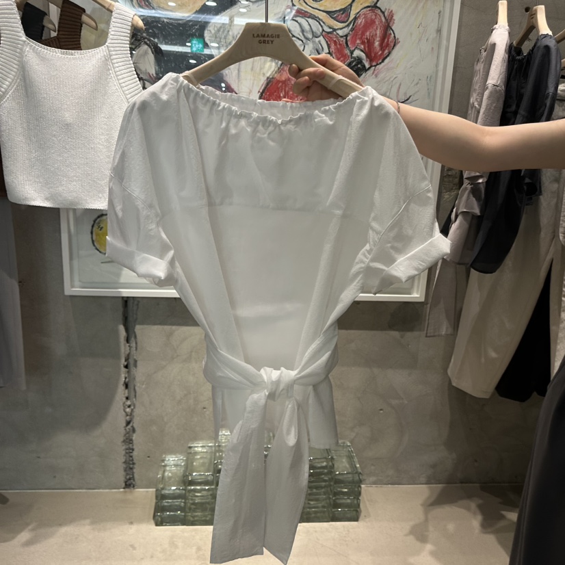 LAMAGIEPIE/LAMAGIE GREY韓國直郵實拍女士新款熱賣襯衫蕾絲衫寬松LAMAGIEPIE/LAMAGIE GREY襯衫/蕾絲衫圖色1