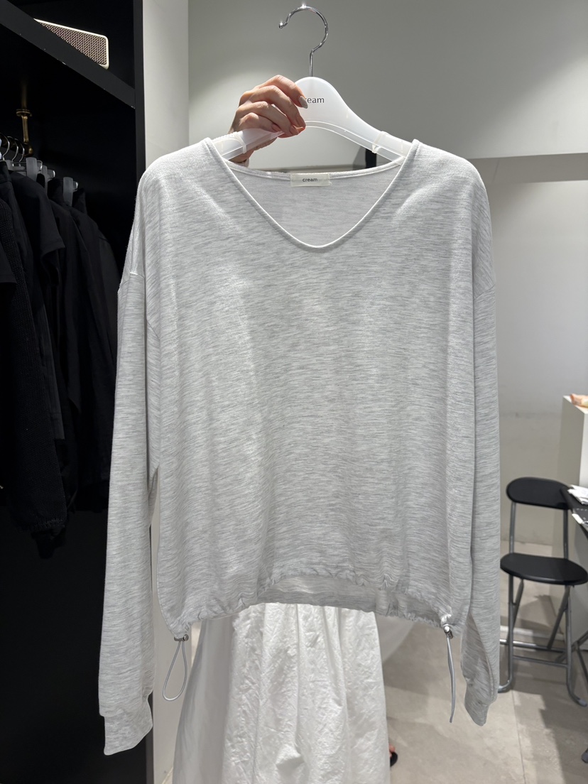 CREAM-P韓國直郵女士新款時尚人氣休閑熱賣推薦26春夏長袖T恤CREAM-P長袖T恤圖色1