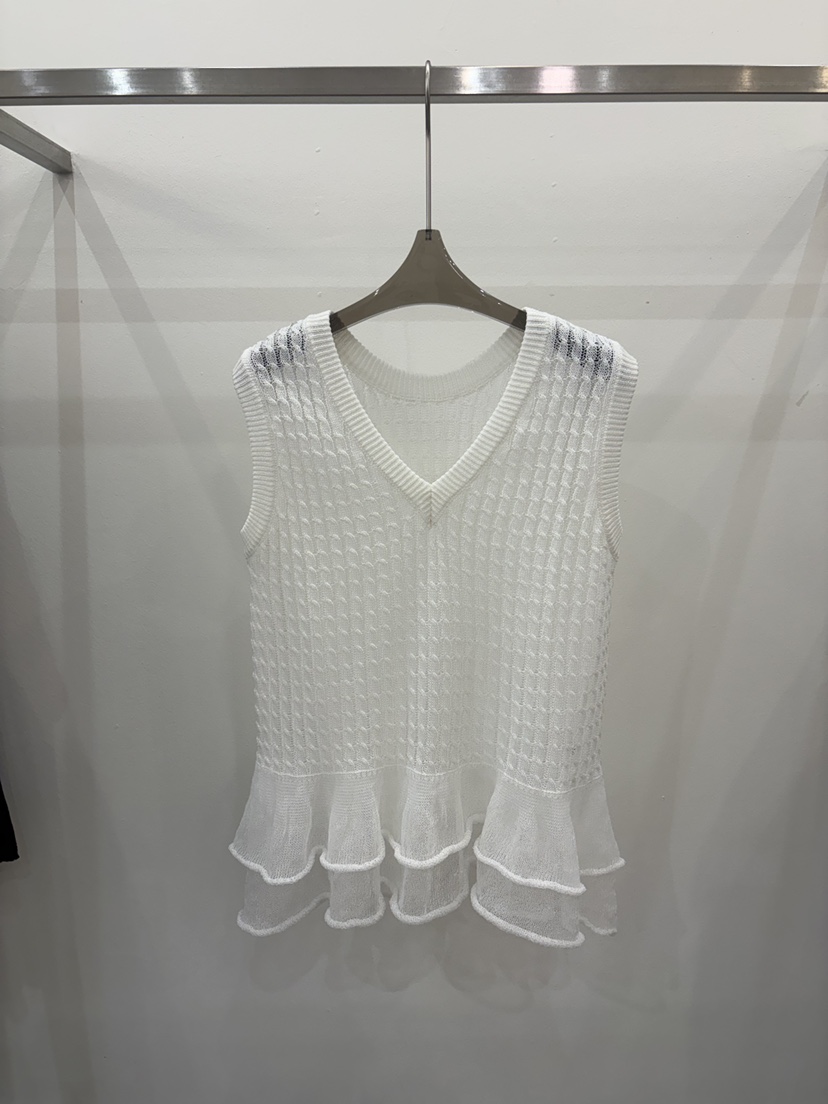 CICI韓國直郵女裝新品職業熱賣26春夏時尚吊帶背心華夫格Ci Ci吊帶/背心圖色1