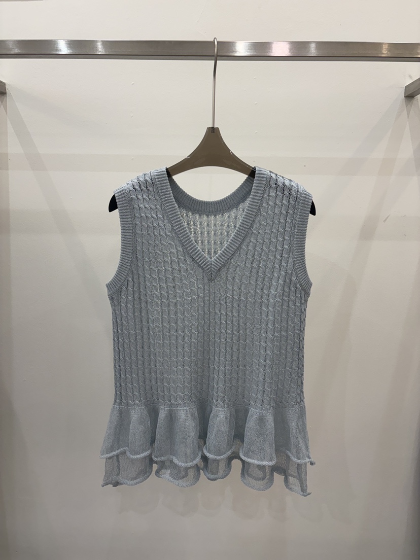 CICI韓國直郵女裝新品職業熱賣26春夏時尚吊帶背心華夫格Ci Ci吊帶/背心圖色2