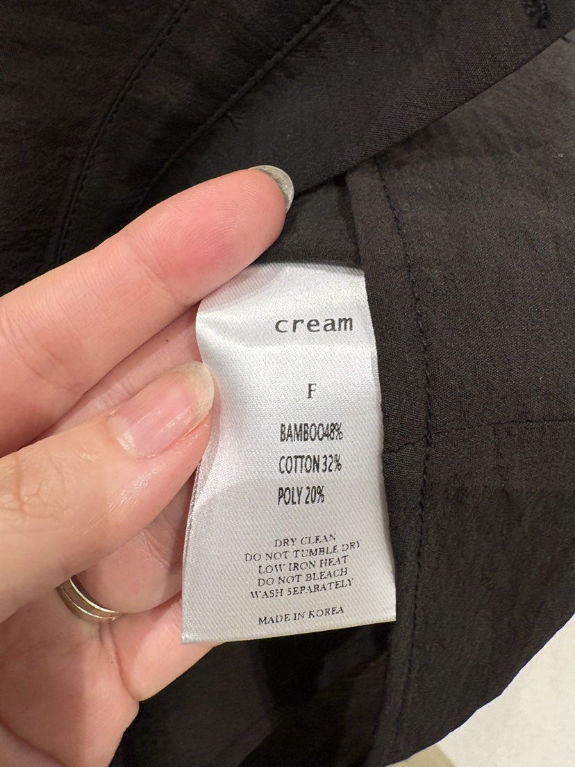 CREAM-P韓國東大門直郵女士新品26春夏人氣襯衫蕾絲衫褶裥CREAM-P襯衫/蕾絲衫