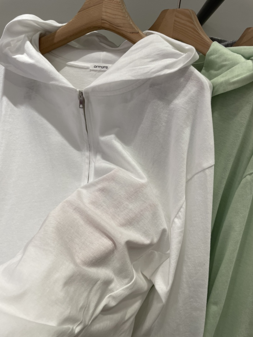 ORMORE韓國東大門代購女士新品26春夏人氣熱賣休閑衛衣拉鏈ORMORE衛衣