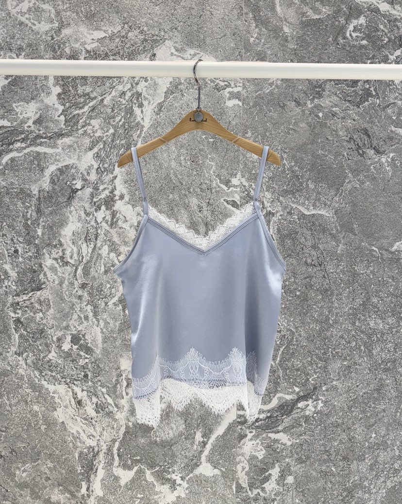 ROOKIE BUD韓國東大門直郵女裝新品推薦吊帶背心蕾絲緞面ROOKIE BUD-L吊帶/背心圖色1