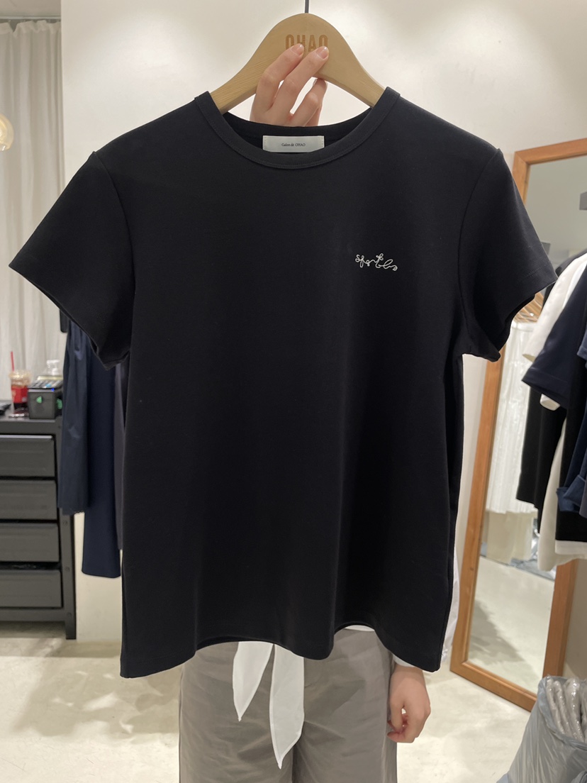 OHAO韓國直郵女裝新款職業推薦人氣26春夏熱賣休閑時尚T恤OHAO/HA MONGT恤圖色3