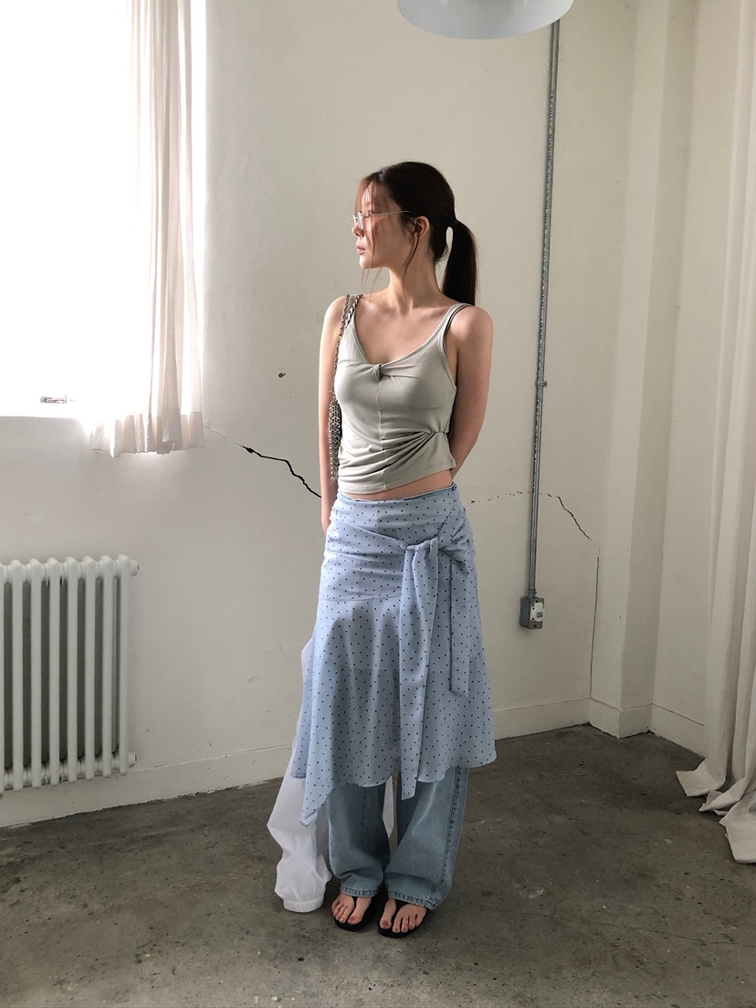 UNBOUND韓國東大門代購女裝新款時尚職業休閑人氣吊帶背心UNBOUND吊帶/背心