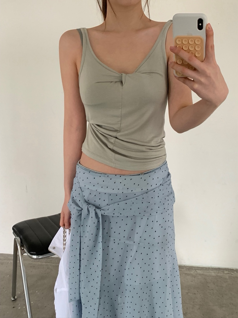 UNBOUND韓國東大門代購女裝新款時尚職業休閑人氣吊帶背心UNBOUND吊帶/背心