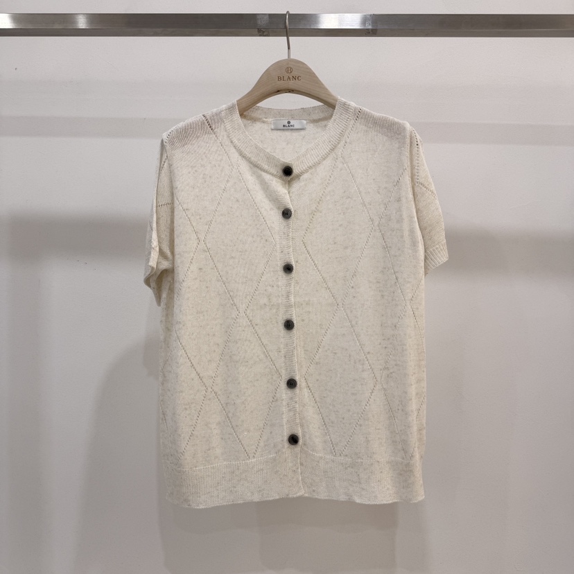 BLANC-A韓國東大門直郵女裝新款熱賣休閑26春夏針織衫亞麻BLANC-A針織衫圖色2