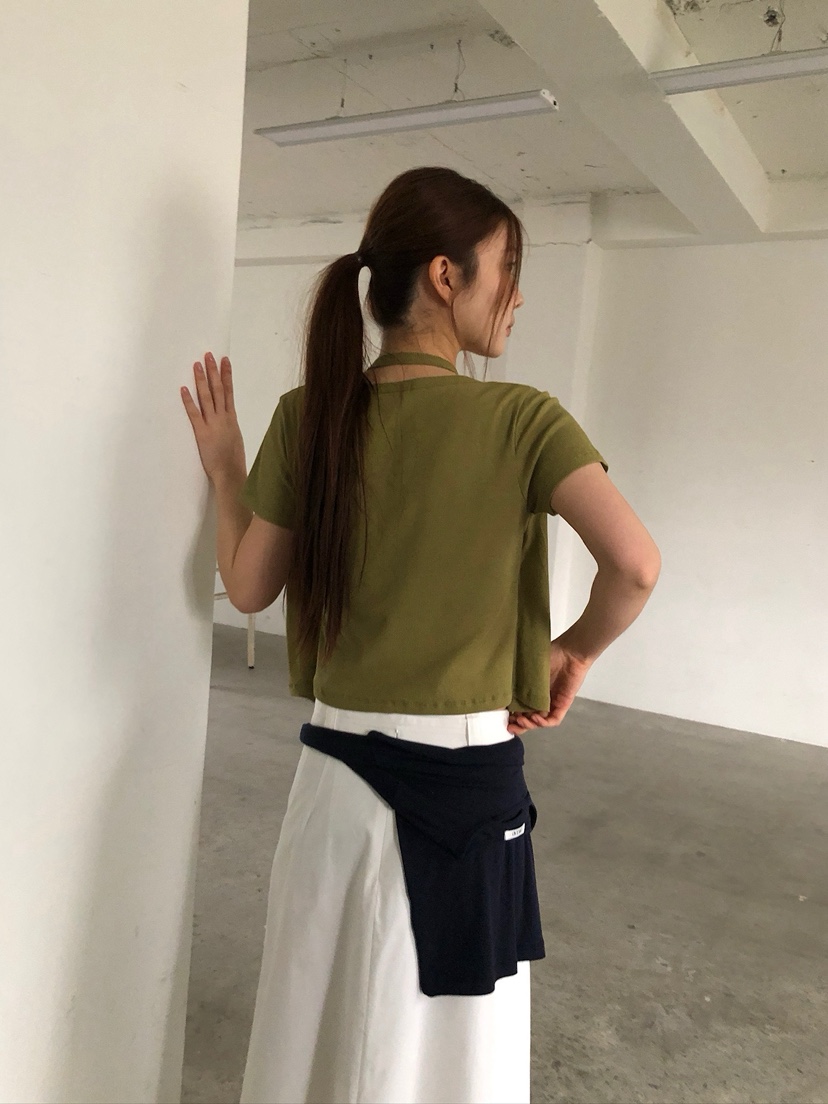 UNBOUND韓國直郵實拍女士新款休閑時尚熱賣T恤假兩件雙層UNBOUNDT恤