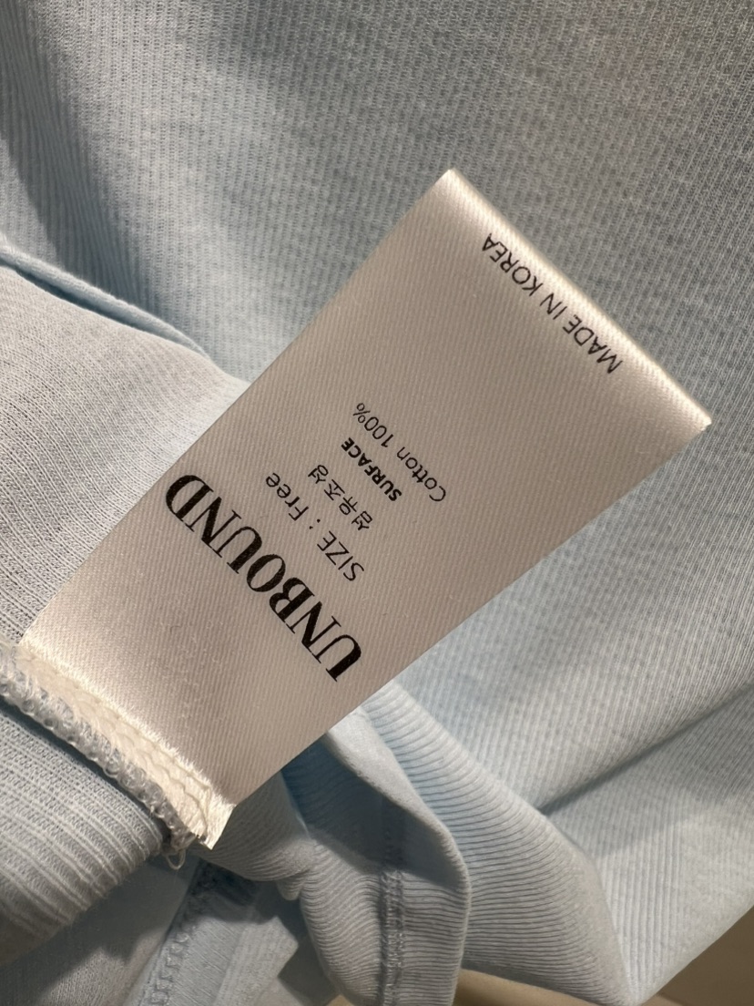 UNBOUND韓國直郵實拍女士新款休閑時尚熱賣T恤假兩件雙層UNBOUNDT恤