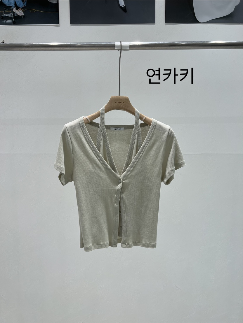 UNBOUND韓國直郵實拍女士新款休閑時尚熱賣T恤假兩件雙層UNBOUNDT恤圖色3