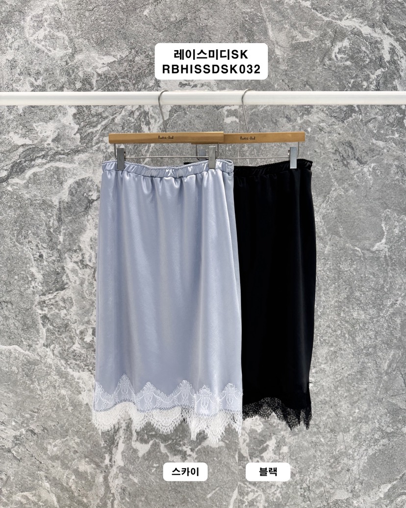 ROOKIE BUD韓國直郵女士新款推薦職業時尚半身裙中短裙蕾絲ROOKIE BUD-L半身裙/中短裙