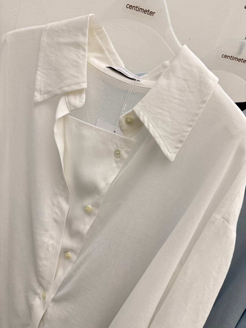 CM韓國直郵女士新品熱賣職業推薦人氣26春夏休閑襯衫蕾絲衫CM_centimeter襯衫/蕾絲衫