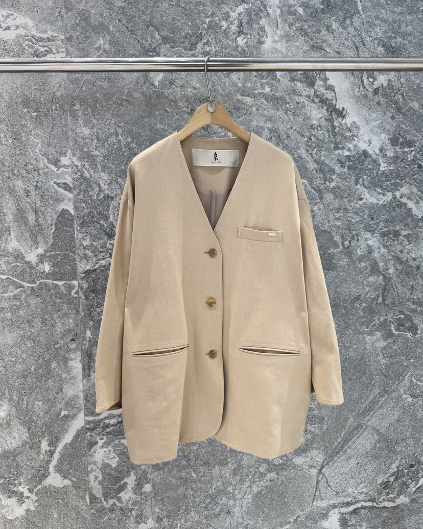 ROOKIE BUD韓國東大門代購女士新款時尚熱賣夾克亞麻寬松ROOKIE BUD-L夾克圖色1