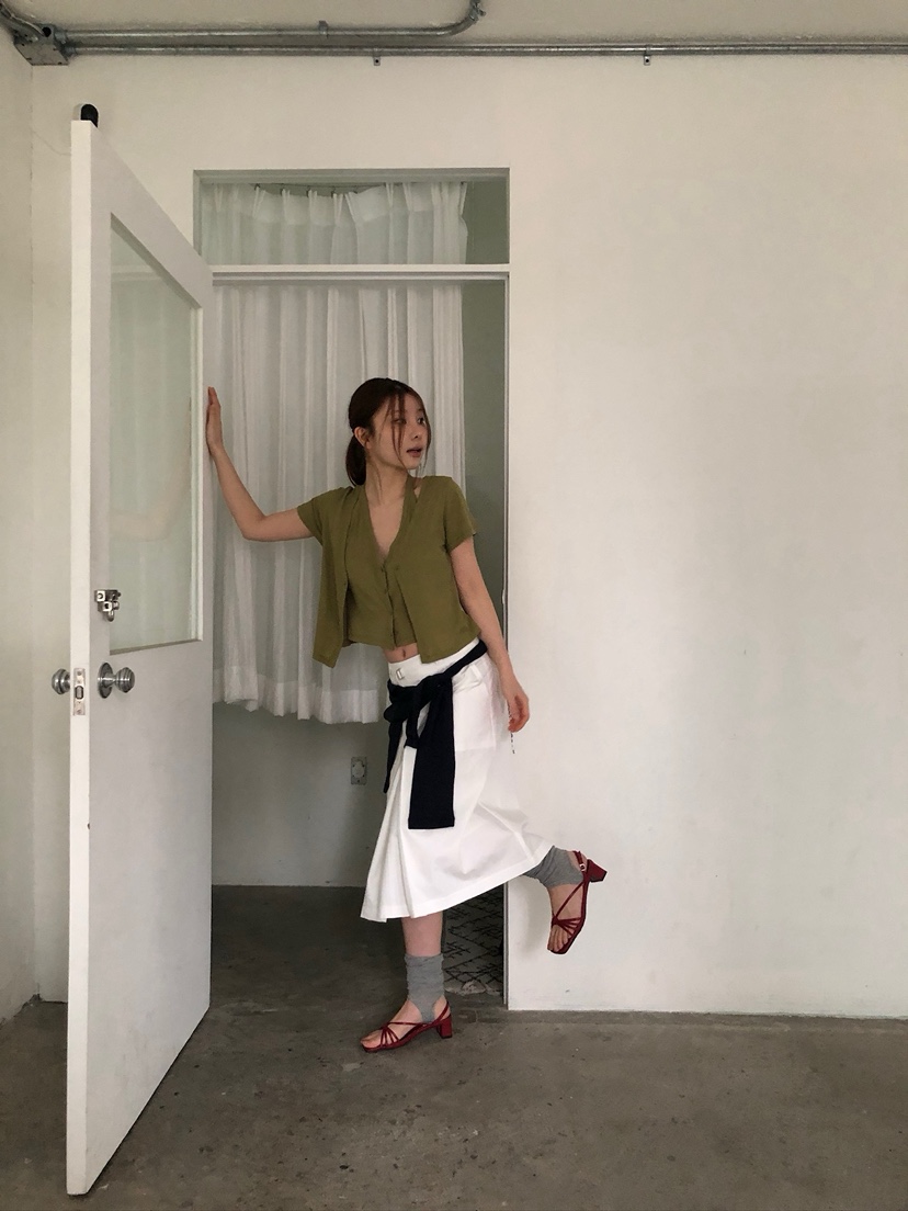 UNBOUND韓國東大門直郵女士新品26春夏半身裙中短裙口袋褶裥UNBOUND半身裙/中短裙