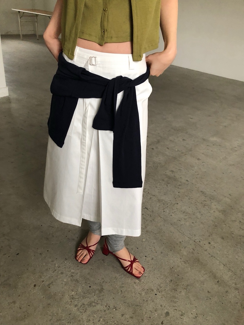 UNBOUND韓國東大門直郵女士新品26春夏半身裙中短裙口袋褶裥UNBOUND半身裙/中短裙