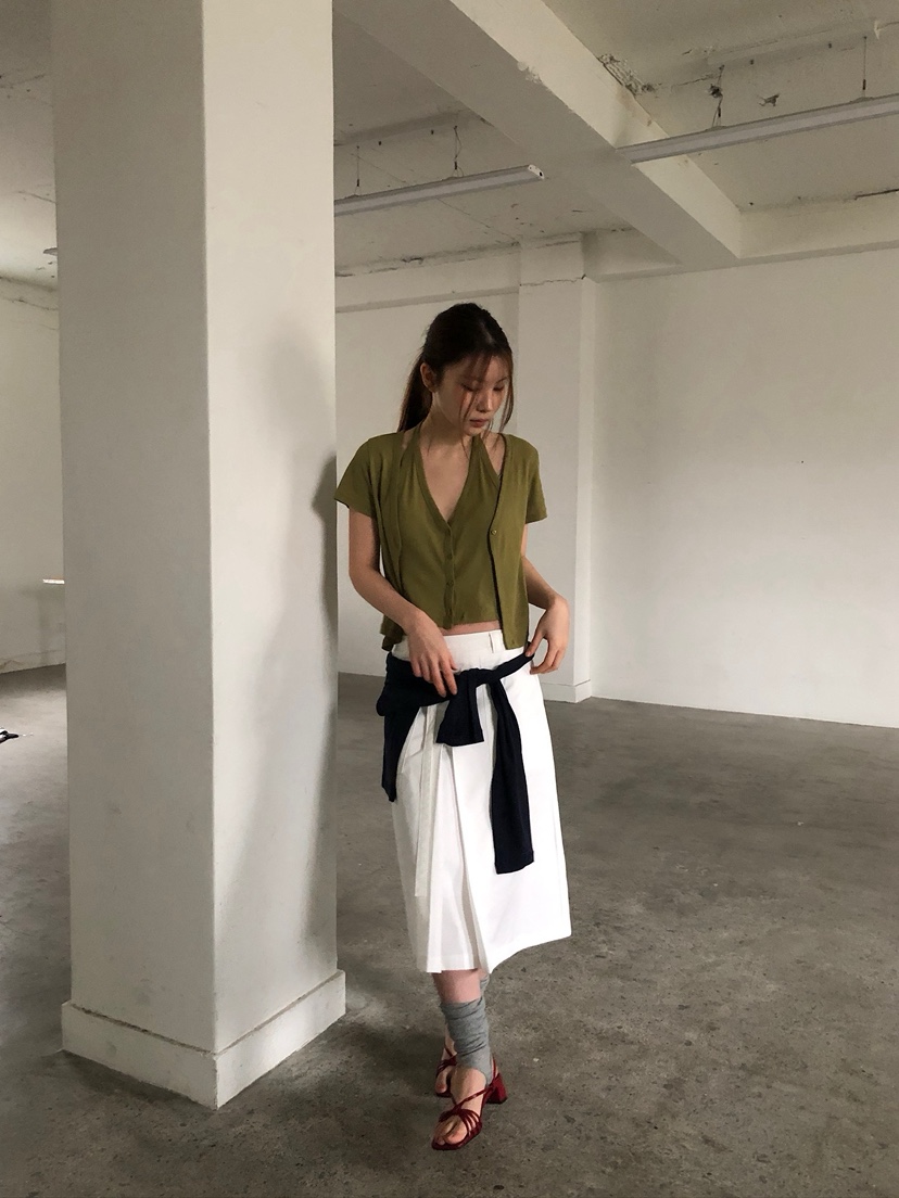 UNBOUND韓國東大門直郵女士新品26春夏半身裙中短裙口袋褶裥UNBOUND半身裙/中短裙