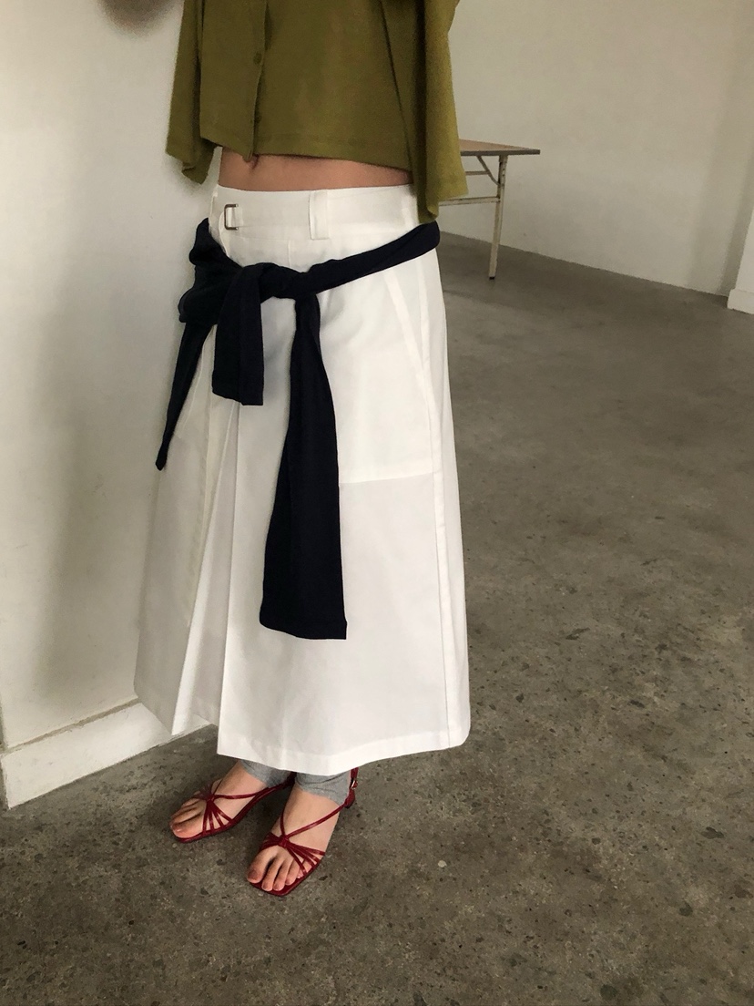 UNBOUND韓國東大門直郵女士新品26春夏半身裙中短裙口袋褶裥UNBOUND半身裙/中短裙