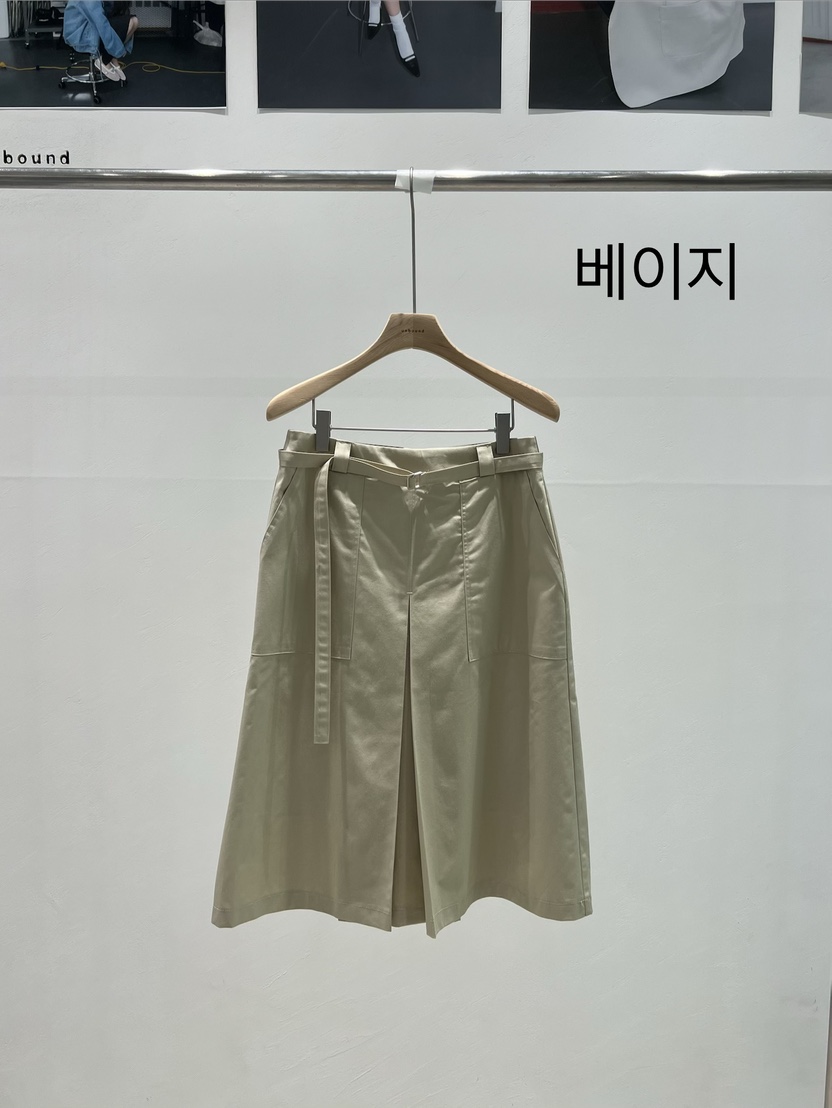 UNBOUND韓國東大門直郵女士新品26春夏半身裙中短裙口袋褶裥UNBOUND半身裙/中短裙圖色1