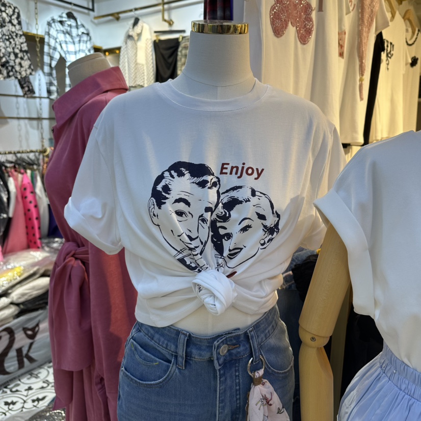 COCO HOLIC韓國直郵實拍女裝新品時尚推薦職業熱賣休閑T恤COCO HOLICT恤