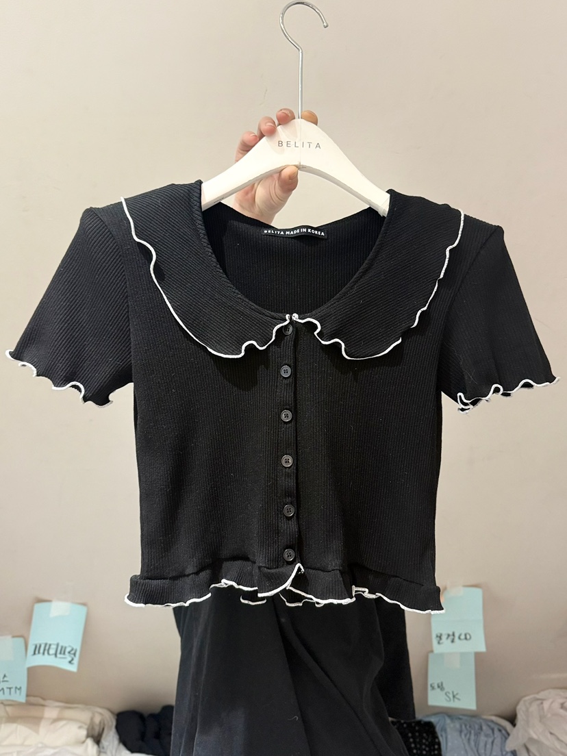 BELITA-L韓國直郵實拍女裝新款熱賣休閑人氣職業襯衫蕾絲衫BELITA-L襯衫/蕾絲衫圖色4