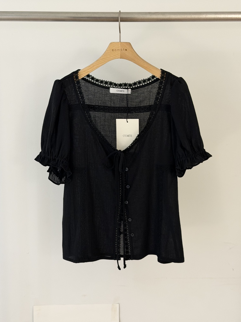 COMETE韓國直郵女裝新款人氣休閑熱賣推薦職業襯衫蕾絲衫COMETE襯衫/蕾絲衫圖色3