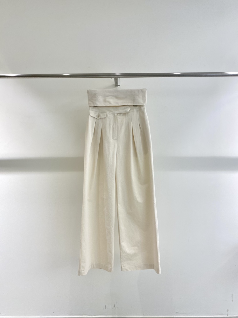 1968韓國直郵女士新品職業熱賣休閑人氣26春夏休閑褲口袋褶裥1968/YEOUYA休閑褲圖色1