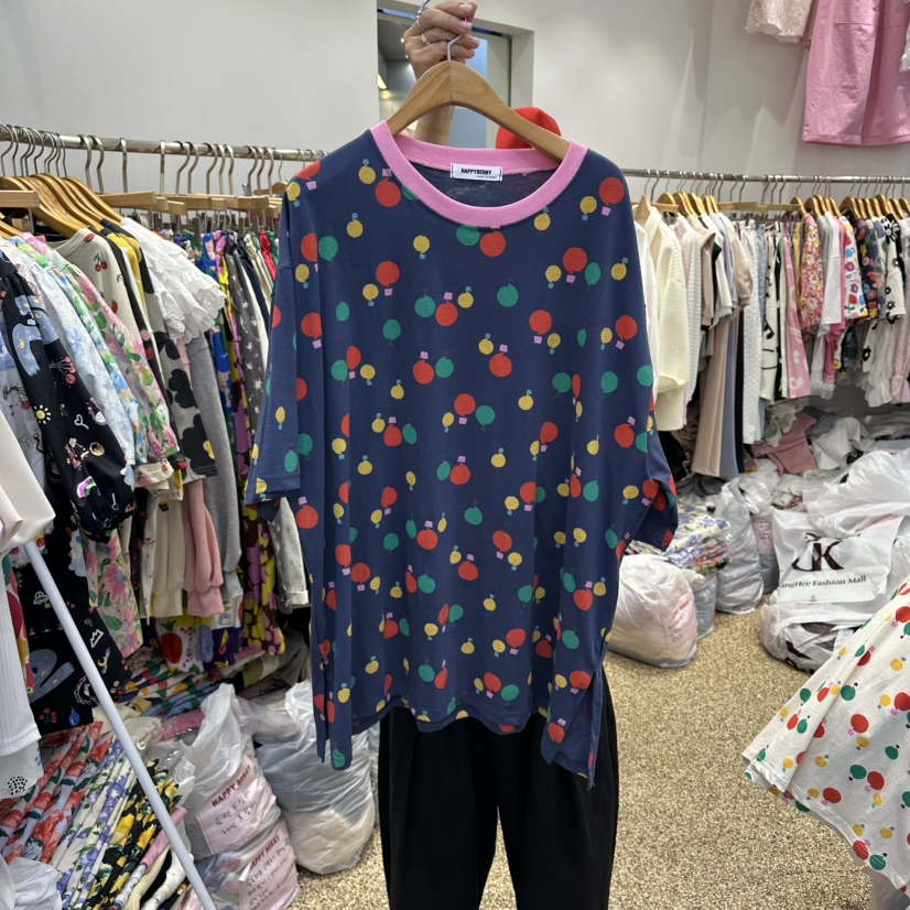 HAPPYBERRY韓國東大門代購女士新款人氣26春夏休閑時尚T恤HAPPYBERRYT恤圖色2