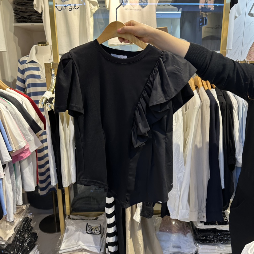 COCO HOLIC韓國直郵實拍女士新品推薦休閑熱賣人氣時尚T恤COCO HOLICT恤圖色2