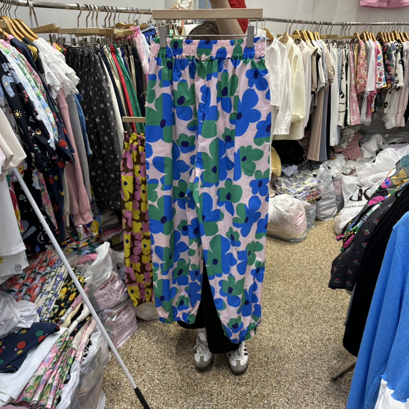 HAPPYBERRY韓國東大門代購女裝新品時尚26春夏休閑褲花朵HAPPYBERRY休閑褲