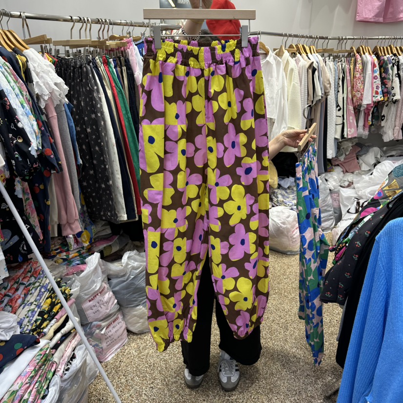 HAPPYBERRY韓國東大門代購女裝新品時尚26春夏休閑褲花朵HAPPYBERRY休閑褲圖色1
