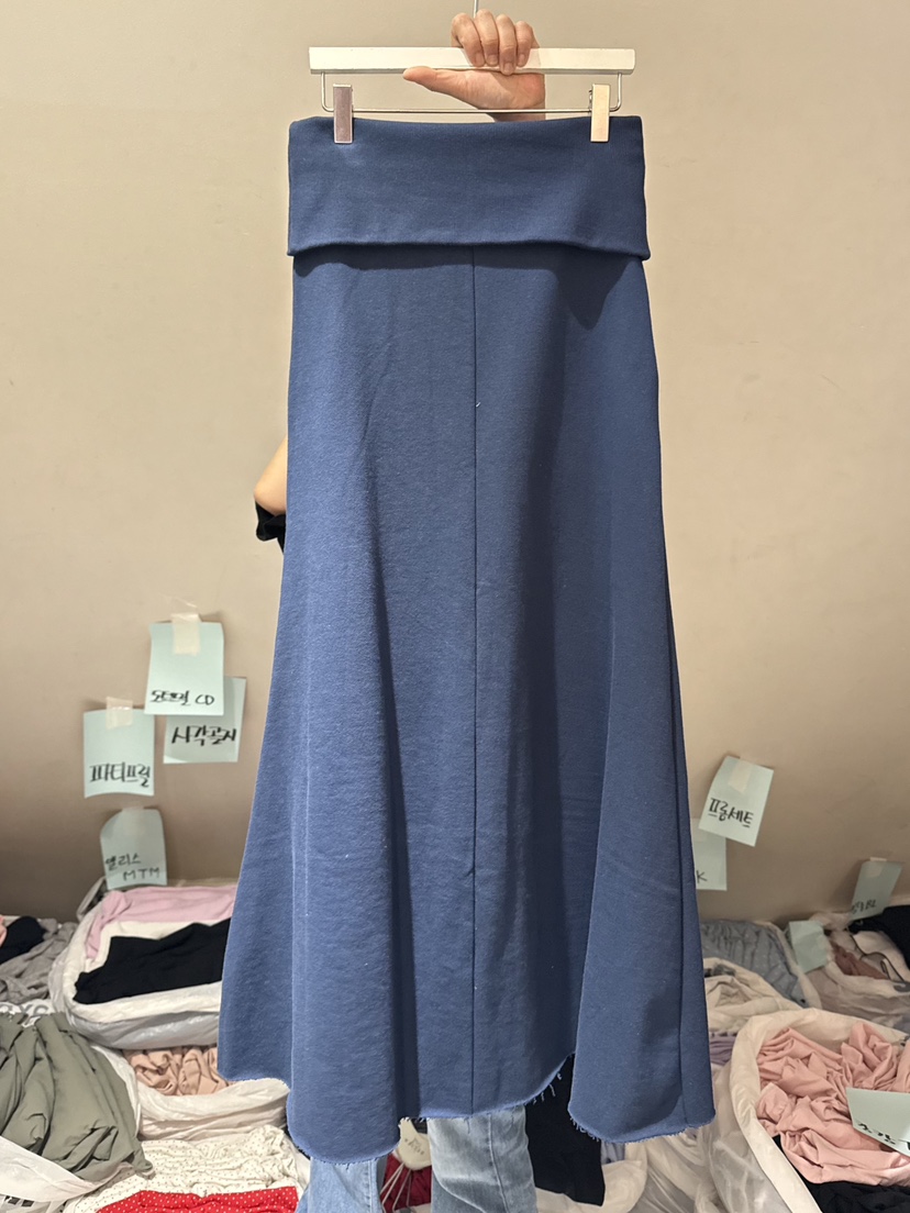 BELITA-L韓國直郵實拍女裝新品26春夏熱賣時尚職業長裙羅紋BELITA-L長裙